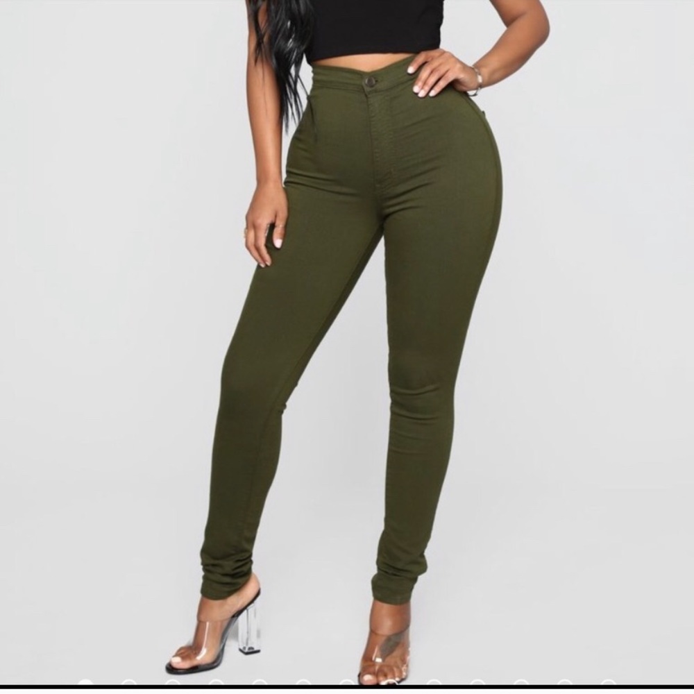 Olive fashion nova pants